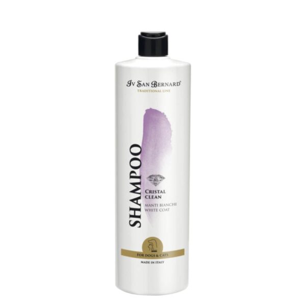 Iv San Bernard Cristal Clean shampoo, valkoiselle ja mustalle turkille 500ml