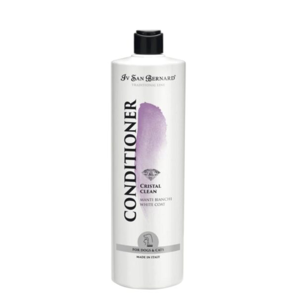 Iv San Bernard Cristal Clean hoitoaine valkoiselle ja mustalle turkille 500ml