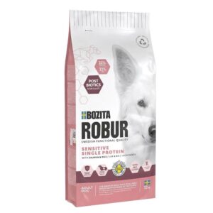 Bozita Robur Adult Sensitive, Single protein lohi 12kg