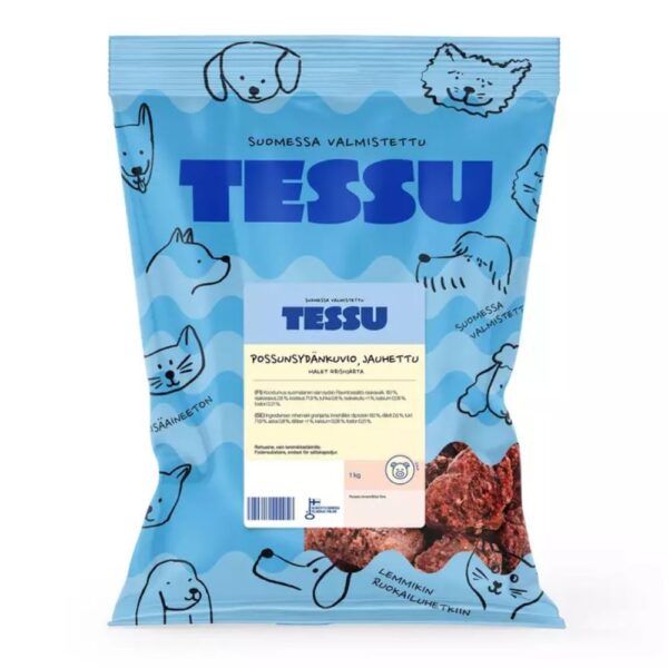 Tessu Possunsydänkuvio, jauhettu 1kg
