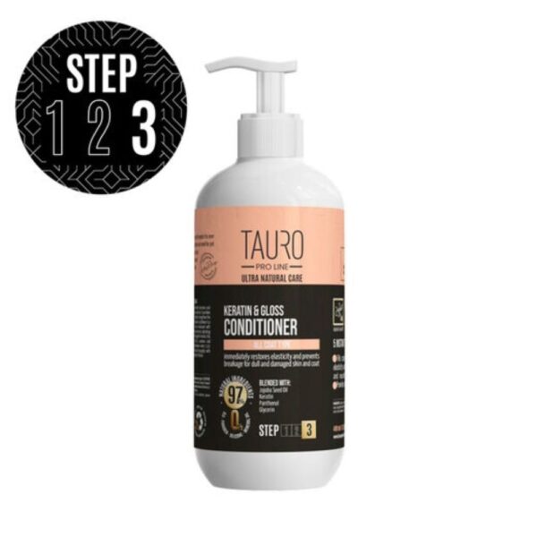 Tauro Pro Line Keratin & Gloss, silottava hoitoaine 400ml