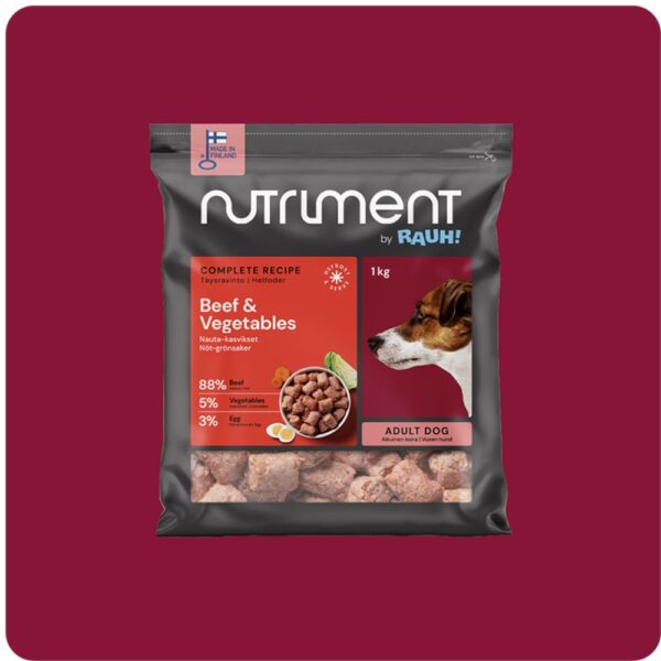 Nutriment by rauh, Nauta-Kasvikset täysravinto aikuiselle koiralle 1kg