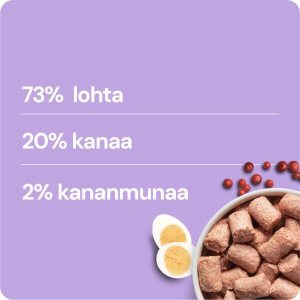 Nutriment by Rash, kana-lohi 1kg raaka täysravinto kissoille - Image 3