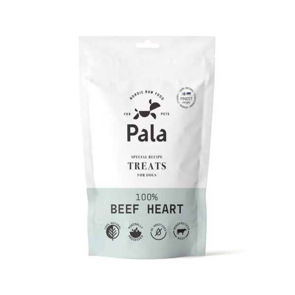 PALA Treats 100% Naudansydän 100g, Ilmakuivattu herkku