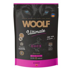 Woolf Ultimate ankka 1kg – puolikostea täysravinto aikuisille koirille