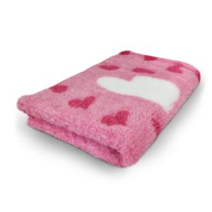 Makuualusta sydänkuviot, pinkki