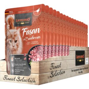LEONARDO Fasaani + karpalo, 85g – Märkäruoka aikuisille kissoille