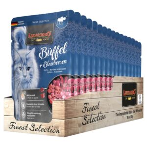 LEONARDO Vesipuhveli & Mustikka, 85g – Märkäruoka aikuisille kissoille