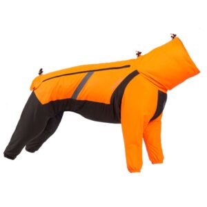 Non-stop Dogwear Fjord overall Raincoat, black/orange