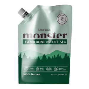 Monster Dog Bone Broth Lamb, lampaan luuliemi koirille ja kissoille