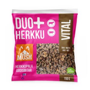 Mush DUO + Herkku Vital 150g sika-nauta