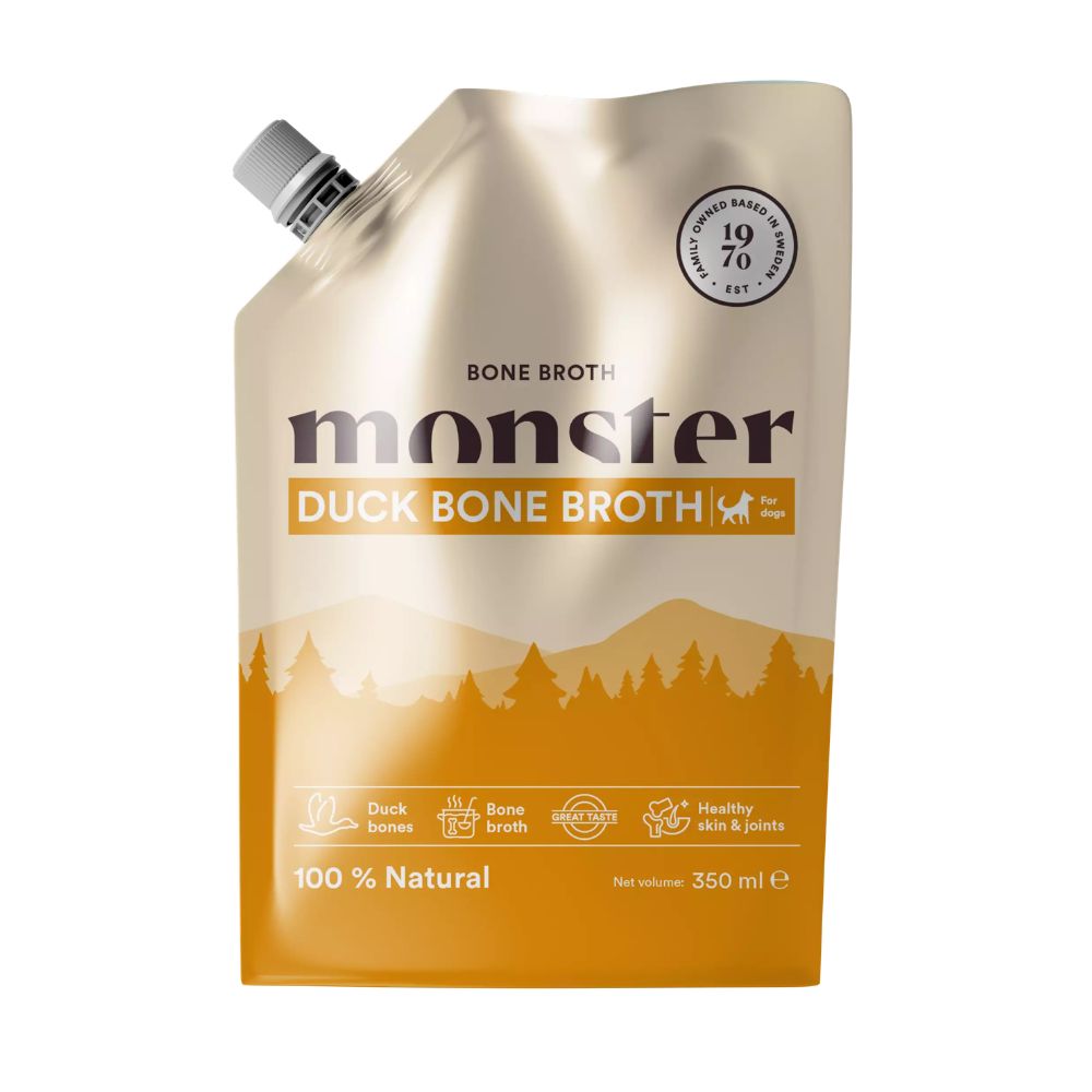 Monster Dog Bone Broth Duck, ankan luuliemi koirille ja kissoille - Image 2