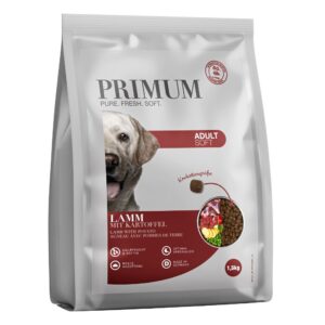 Primum Soft Adult Lammas & Peruna – puolikostea viljaton kuivaruoka koiralle 1,5 kg
