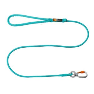Non-stop dogwear Trekking Rope Leash – kevyt talutushihna koiralle, värit oranssi ja teal