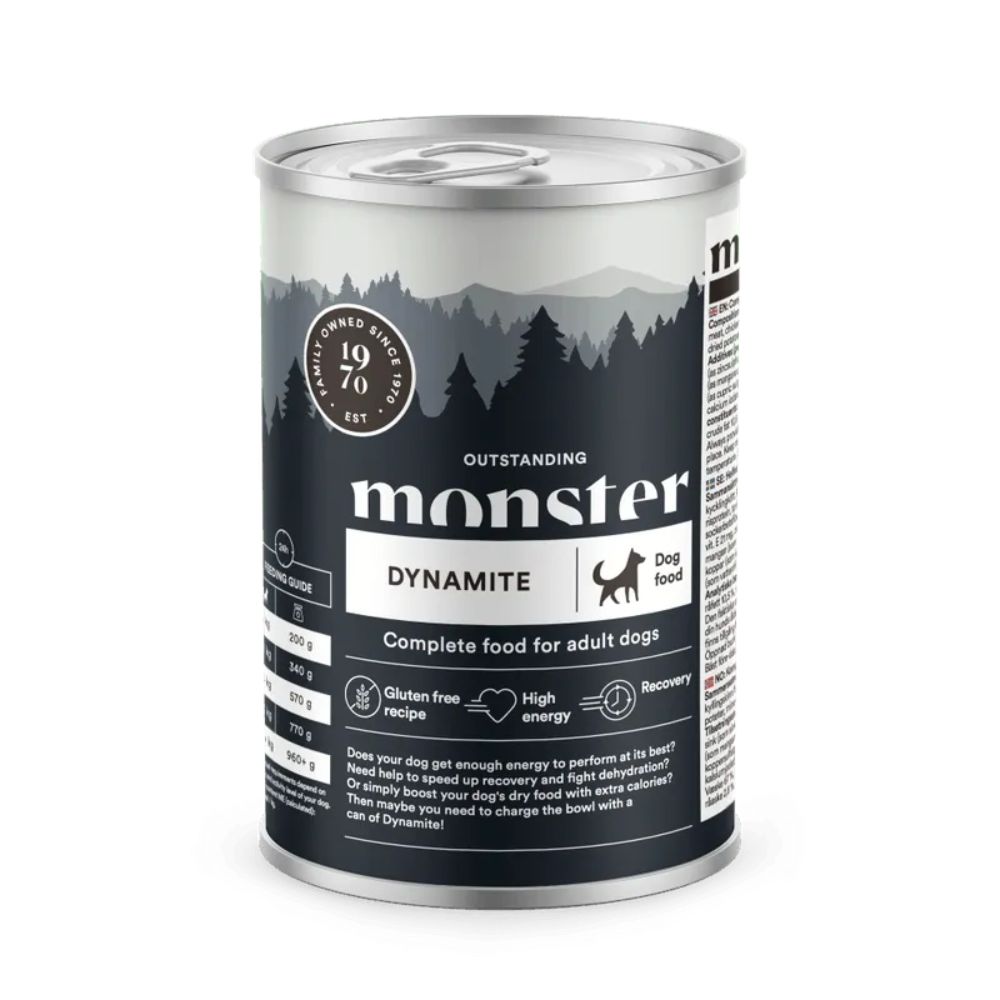 Monster Dog säilykeruoka Dynamite 400g