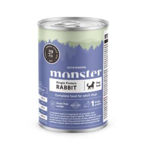 Monster Dog Single protein rabbit -säilykeruoka 400g