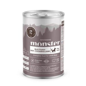 Monster Dog Multi Protein Beef, Chicken & Lamb -säilykeruoka 400g