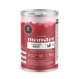 Monster Dog Single protein beef -säilykeruoka 400g