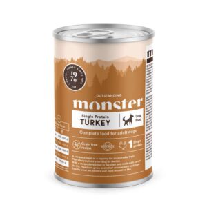 Monster Dog Single protein turkey, säilykeruoka 400g