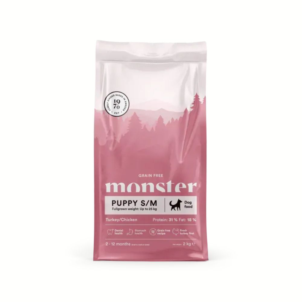 Monster Grain Free Puppy S/M Chicken & Turkey