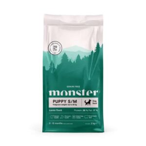 Monster Grain Free Puppy lamb/duck S/M