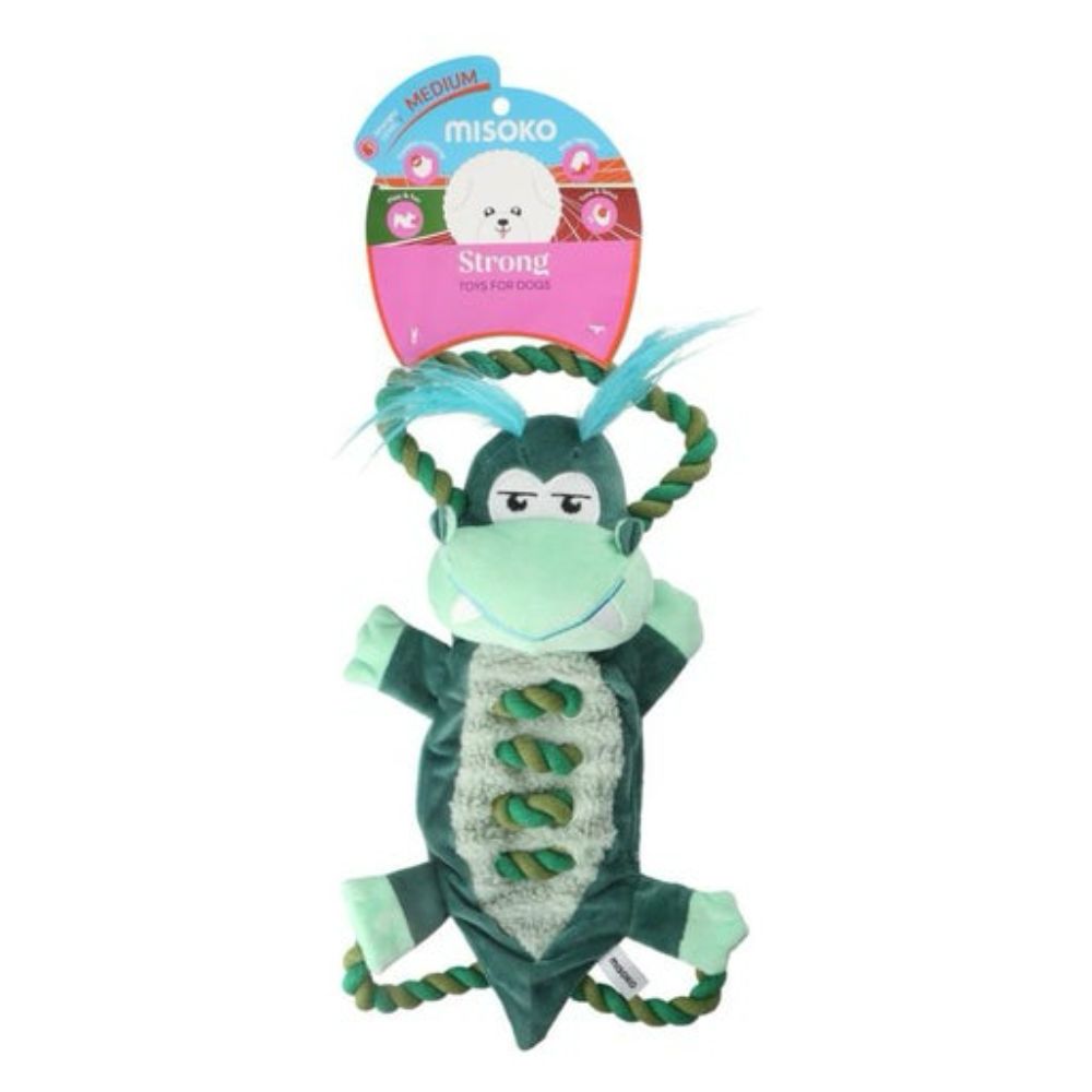MISOKO Koiran köysilelu - krokotiili, 48CM