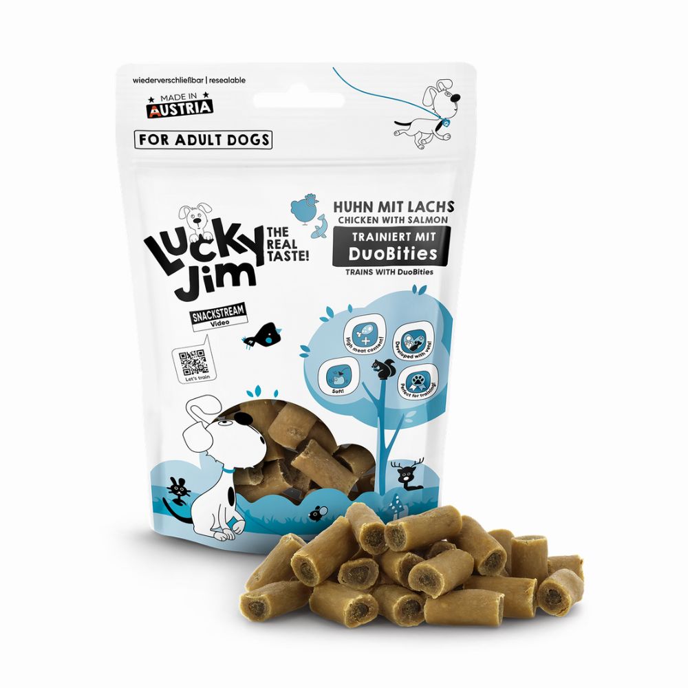 Lucky Jim DuoBities kana ja lohi, 70 g