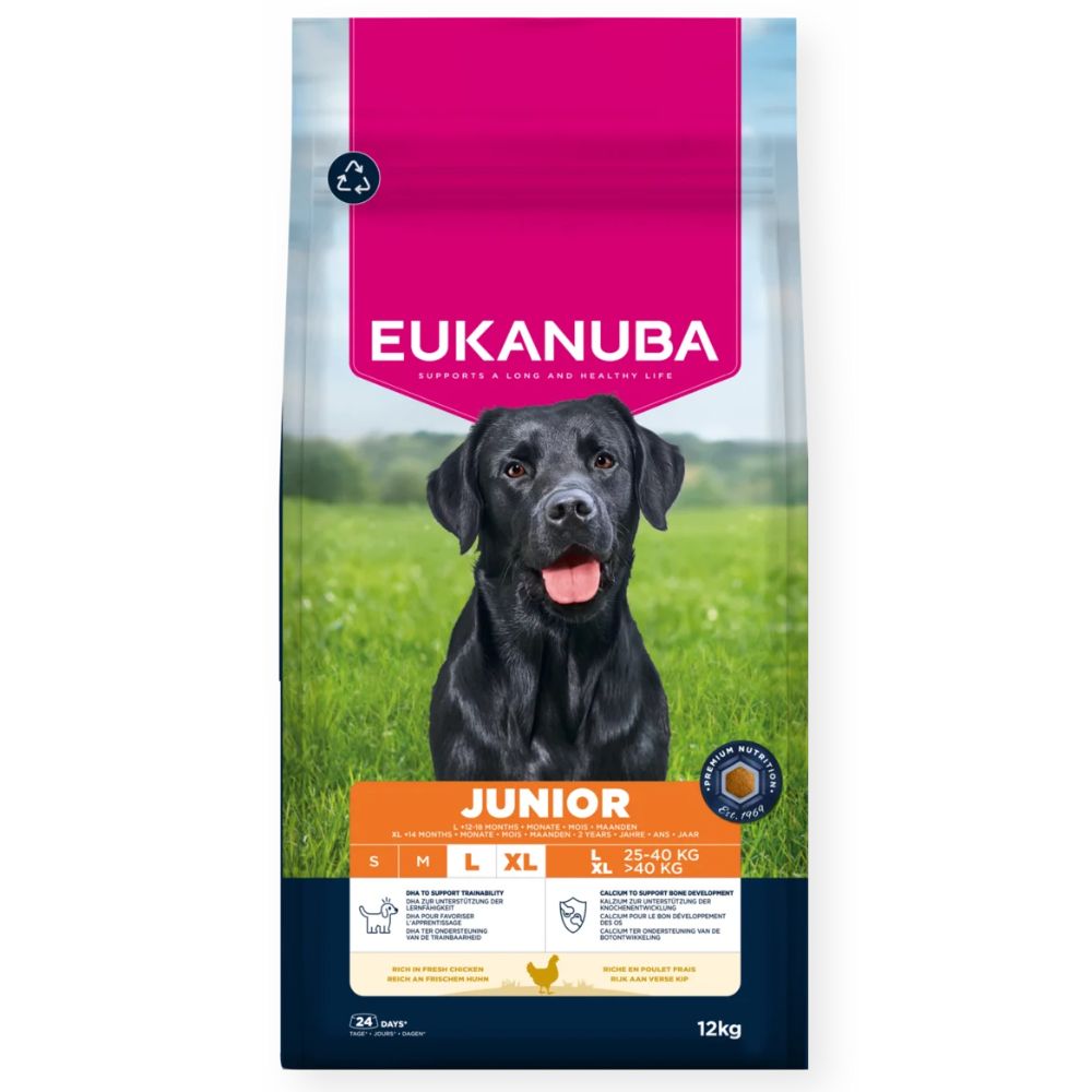 Eukanuba Junior Large breed chicken, kana 15kg